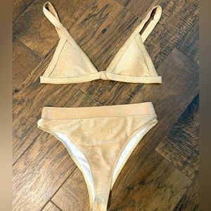 SHEIN Gold 2-Piece Bikini